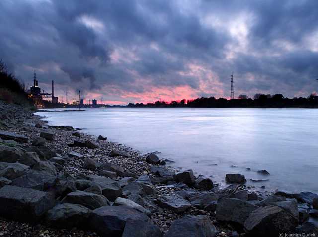 HKM Hüttenwerke Krupp-Mannesmann am Rhein bei Duisburg