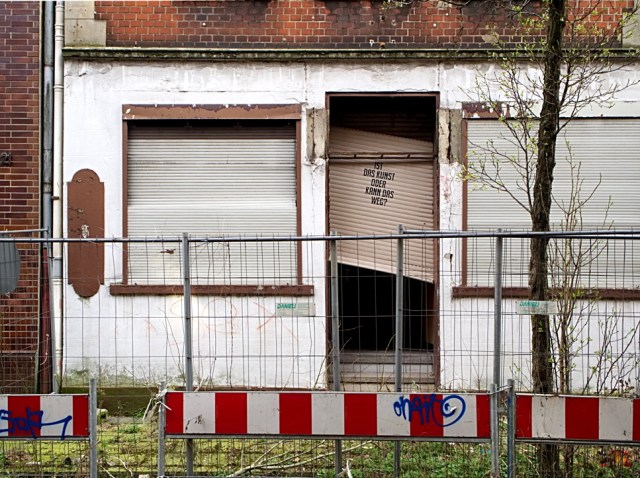 Ist das Kunst oder kann das weg?