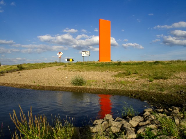 Rhein km 780 - Ruhrmündung - Rheinorange